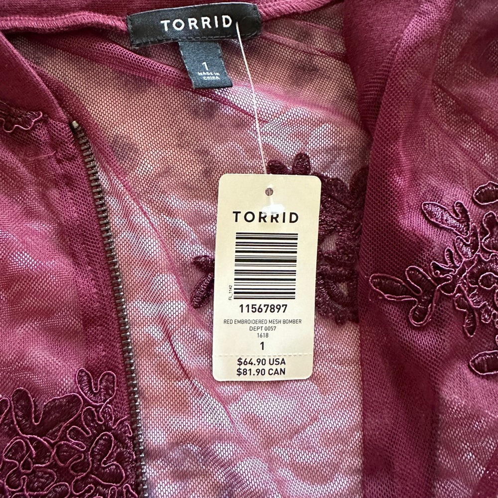 Torrid lace jacket
